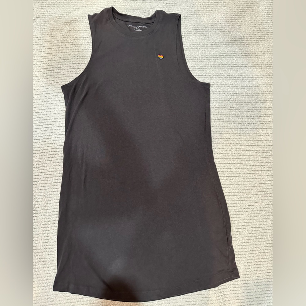Spiritual Gangster Black Sleeveless Dress